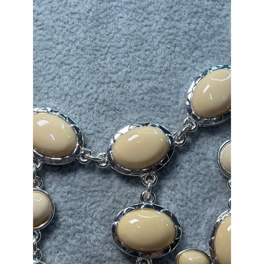 #23. Bib Style Floral Cluster Necklace